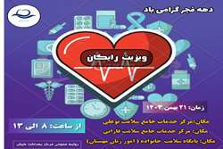سرپرست مرکز بهداشت کیش از معاینه رایگان گرامیداشت دهه فجر انقلاب اسلامی در مراکز بهداشتی خبر داد.