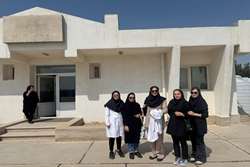 اعزام تیم سلامت به جزیره هندورابی در راستای برنامه سلامت شهری و روستایی ،گسترش عادلانه خدمات بهداشتی اولیه